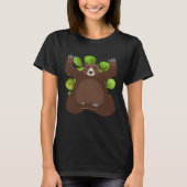 Zen Meditating Bear Forest  Loving Kindness Medita Tシャツ (正面)