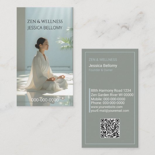 Zen Meditation 名刺 (正面/裏面)