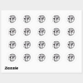 Zen Mind: The Beauty of Simplicity in a Sticker ラウンドシール (シート)