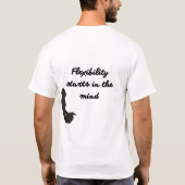 Zen Mind Yoga WITHE Tシャツ (裏面)