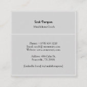 Zen Mindfulness Coach名刺 スクエア名刺 (裏面)