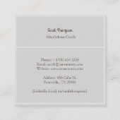 Zen Mindfulness Coach名刺 スクエア名刺 (裏面)