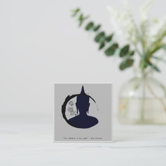 Zen Mindfulness Coach名刺 スクエア名刺 (スタンド正面)