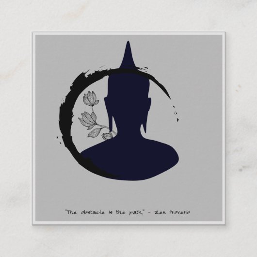 Zen Mindfulness Coach名刺 スクエア名刺 (正面)