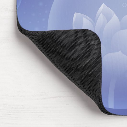 Zen Mindfulness Gift - Soft Lotus Flower Mouse Pad マウスパッド (コーナー)