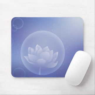 Zen Mindfulness Gift - Soft Lotus Flower Mouse Pad マウスパッド
