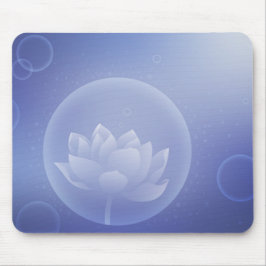Zen Mindfulness Gift - Soft Lotus Flower Mouse Pad マウスパッド