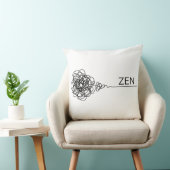 Zen Minimalist Mental Health Scribble クッション (椅子)