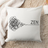 Zen Minimalist Mental Health Scribble クッション (ブランケット)