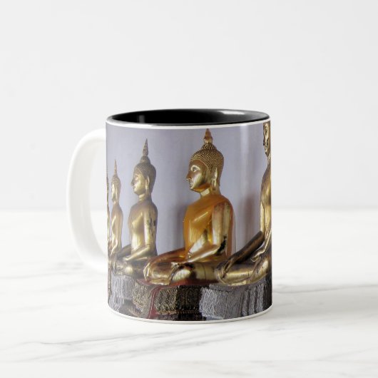 Zen Mok Thaise Buddha's ツートーンマグカップ (正面左)