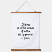 Zen Motivational Quote Wall Art | Minimalist Asian 吊り下げ型タペストリー (正面)