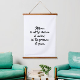 Zen Motivational Quote Wall Art | Minimalist Asian 吊り下げ型タペストリー