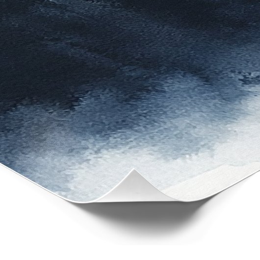 Zen Mountain Forest Minimalist Wall Art ポスター (コーナー)