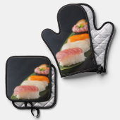 Zen Nigiri Set – Calm & Cook in Style 鍋つかみ&鍋敷きセット (正面/裏面)
