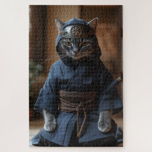 Zen Ninja Cat Puzzle ジグソーパズル (縦)