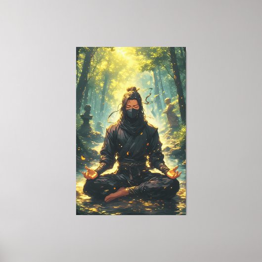 Zen of the Shadow Warrior キャンバスプリント (正面)