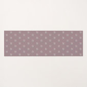 Zen Omシンボルパターンほこりっぽいピンク ヨガマット (裏面(横))