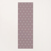 Zen Omシンボルパターンほこりっぽいピンク ヨガマット (裏面)