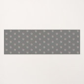 Zen Omシンボルパターン灰色 ヨガマット (裏面(横))