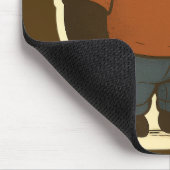 Zen Panda Sticker – Relaxed Cartoon Bear in Casual マウスパッド (コーナー)