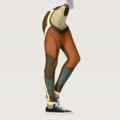 Zen Panda Sticker – Relaxed Cartoon Bear in Casual レギンス (右)