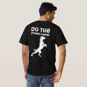 Zen PawsメンズブラックTシャツ Tシャツ (裏面フル)