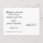 Zen Photo日付のポストカードを保存 案内ポストカード (裏面)