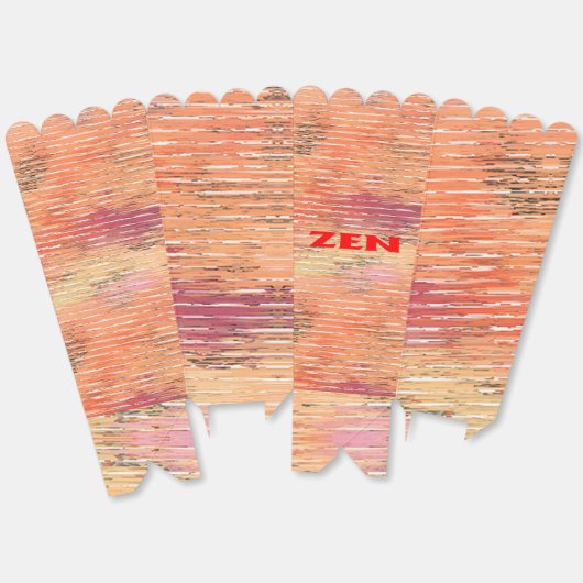 Zen red reeds popcorn boxes フェイバーボックス (見開き)