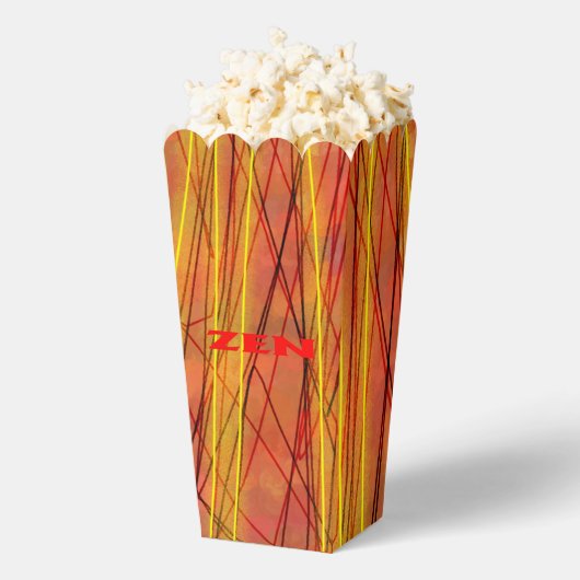 Zen red wire popcorn boxes フェイバーボックス (はじけた状態)