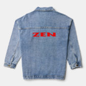 Zen red women denimジャケット デニムジャケット (裏面)