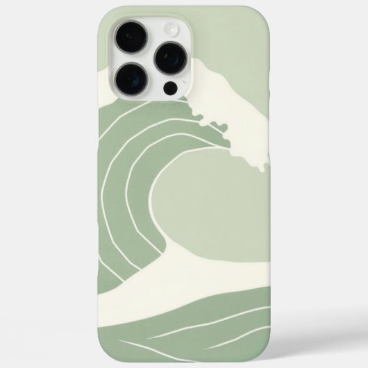 Zen Seigaiha Waves | Japanese Symbol of Luck Case-Mate iPhoneケース (裏面)