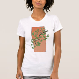 Zen Serenity: Minimalist Ginkgo Tree Tシャツ