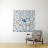 ZEN：Soft Blue & White Serenity Customizable  タペストリー (インサイチュ(横))