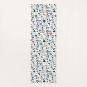 ZEN：Soft Blue & White Serenity Customizable  ヨガマット (裏面)