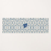 ZEN：Soft Blue & White Serenity Customizable  ヨガマット (正面(横))