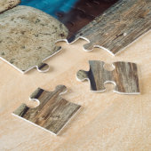 Zen Stacked Rocks on the Beach ジグソーパズル (側面)