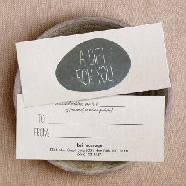 Zen Stoneマッサージセラピスト商品券