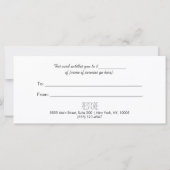 Zen Stoneマッサージセラピスト商品券 (裏面)