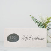 Zen Stoneマッサージセラピスト商品券 (スタンド正面)