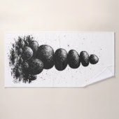 Zen Stone Cairn – Minimalist Ritual Invitation バスタオル (バスタオル)