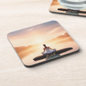 Zen Stone Meditation Girl コースター (左側)