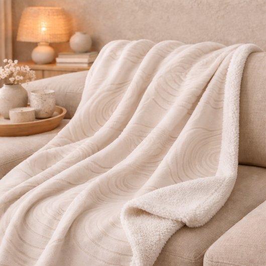 Zen Stone Ripple Sherpa Blanket シェルパブランケット