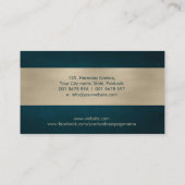 Zen Stones -調和と静かなパステル金ゴールド 名刺 (裏面)