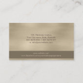 Zen Stones -調和と静かなパステル金ゴールド 名刺 (裏面)