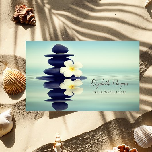 Zen Stones White Orchid 名刺