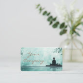 Zen Stones Yoga Fitness Turquoise copper 名刺 (スタンド正面)