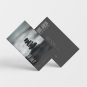 Zen Stones Yoga & Wellness Black and White Busine 名刺