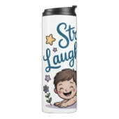 Zen Stretch laugh repeat yoga lover タンブラー (回転左)