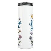 Zen Stretch laugh repeat yoga lover タンブラー (裏面)