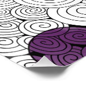 Zen Swirls with Color Bubblesポスター ポスター (コーナー)